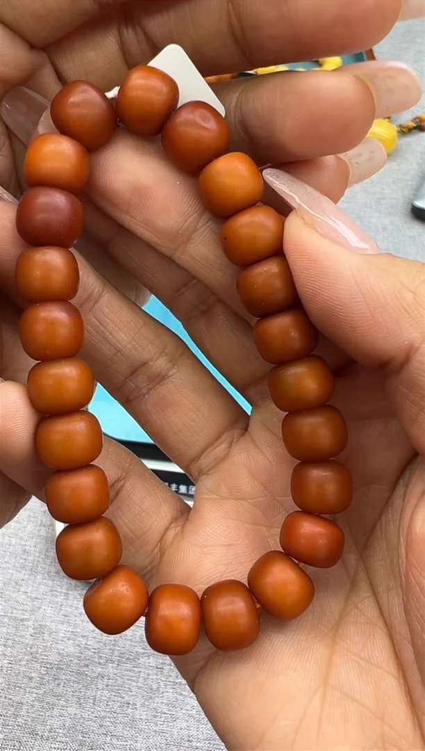 【闪购商品】琥珀手链未镶嵌32秒拍号