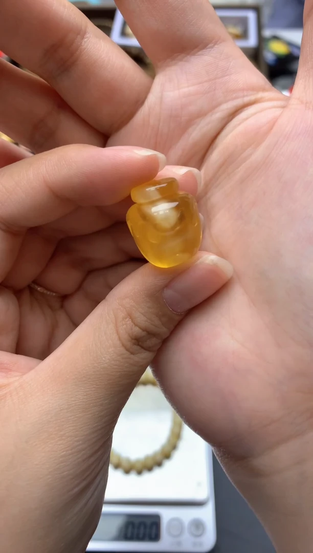 【闪购商品】琥珀珠宝奇石未镶嵌080琥珀蜜蜡 花粉