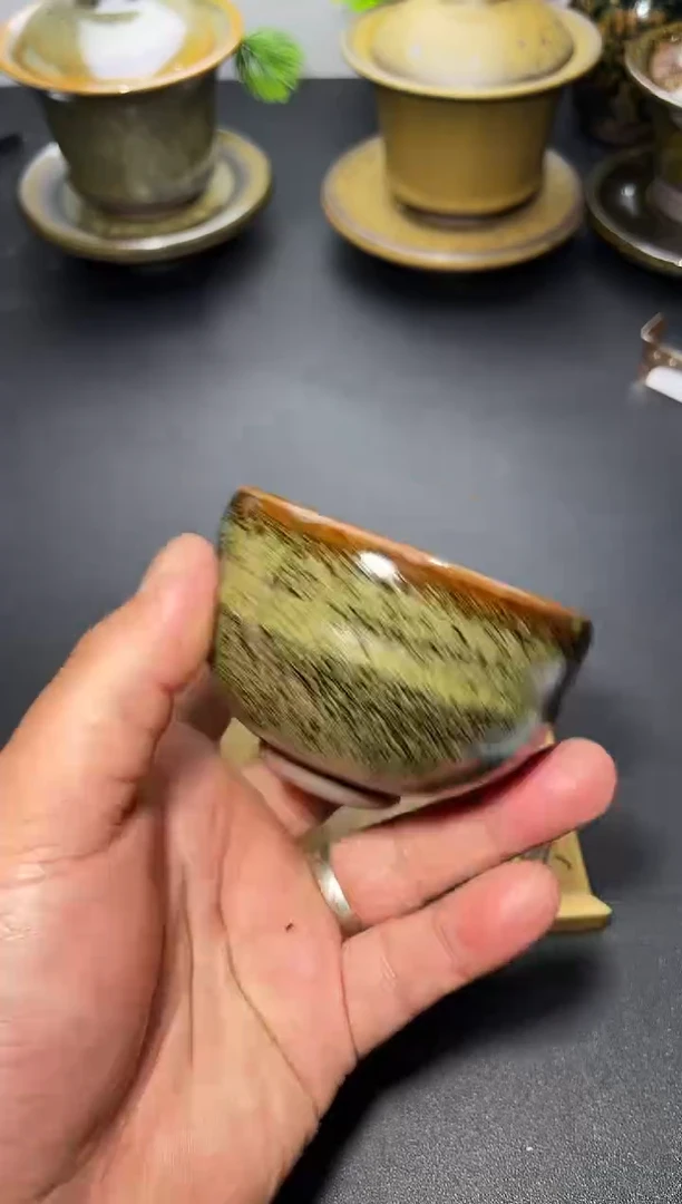 茶盏56叶紫建盏