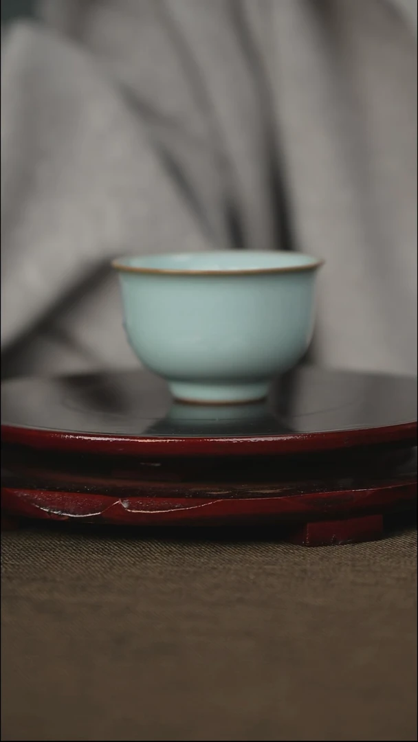 压手杯 带底款 单只