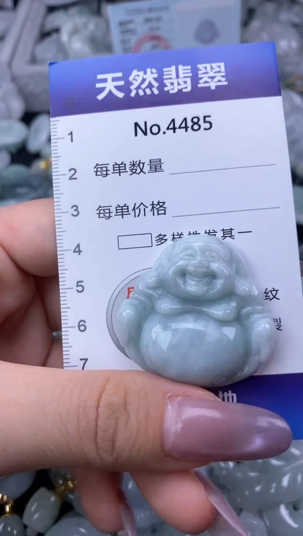 翡翠未镶嵌颈饰缅甸A货翡翠4485