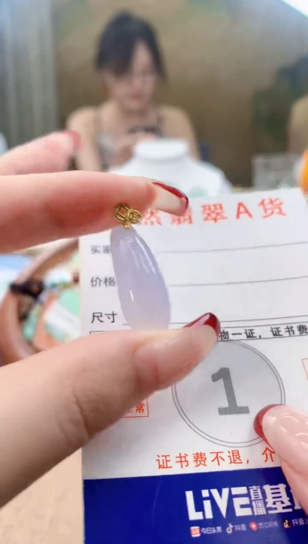颈饰未镶嵌翡翠天然A货翡翠挂件