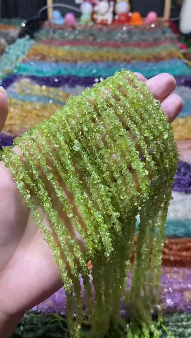 水晶珠宝半成品未镶嵌橄榄