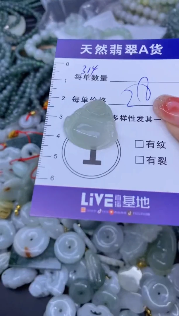 颈饰未镶嵌翡翠天然翡翠A货批量多样性发一件