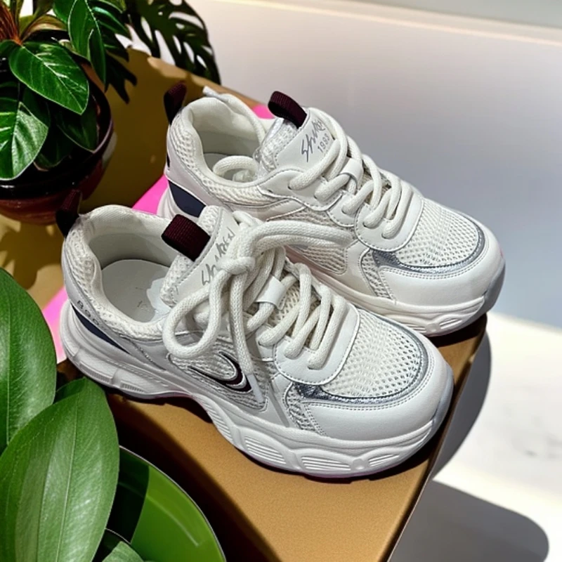 2025年夏季单网镂空轻底老爹鞋百搭时尚韩版老爹鞋