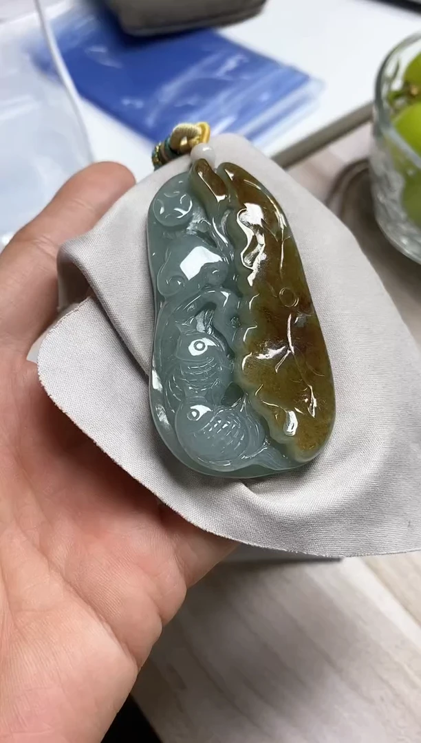 颈饰未镶嵌翡翠龙**宝44天然缅甸翡翠A货分两单