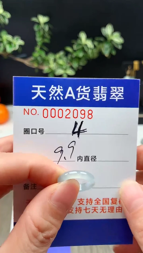 未镶嵌戒指翡翠4#