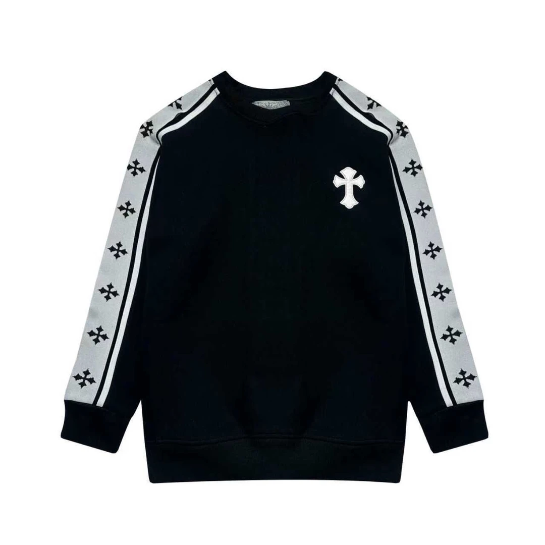 10号-十字圆领长袖T恤-Y0015