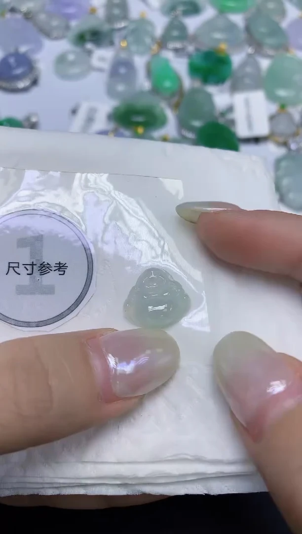 颈饰未镶嵌翡翠天然缅甸翡翠A货百元以上9元证书费自理