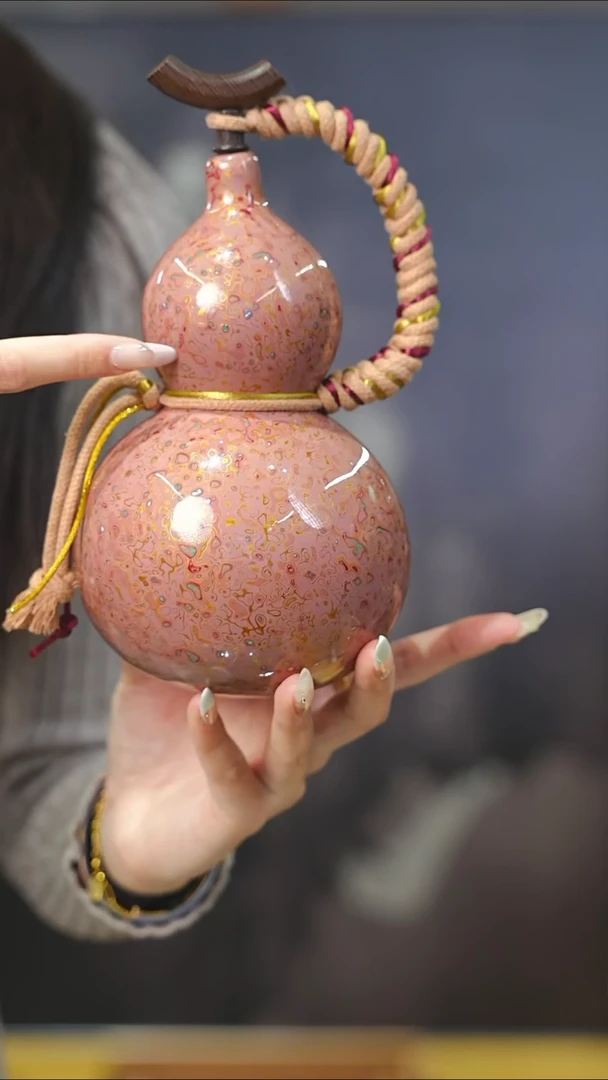 【闪购商品】XH203漆艺酒葫芦不包手串及旋转底座