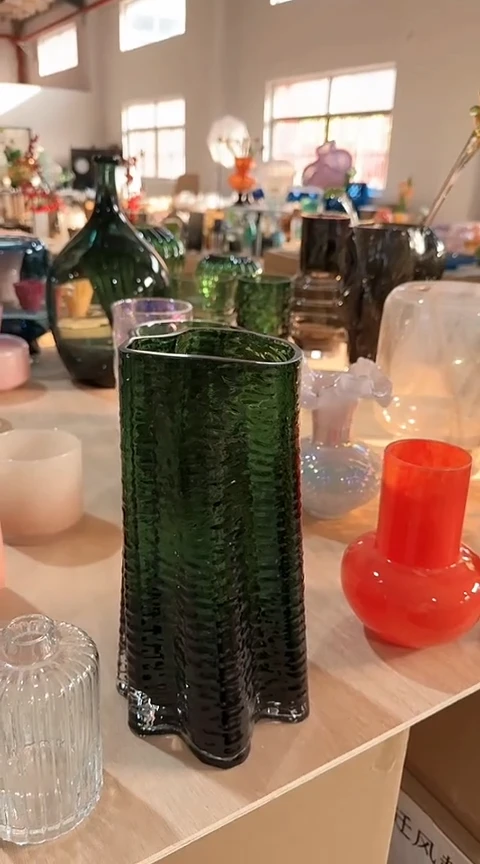 【闪购商品】无铅玻璃绿色树根