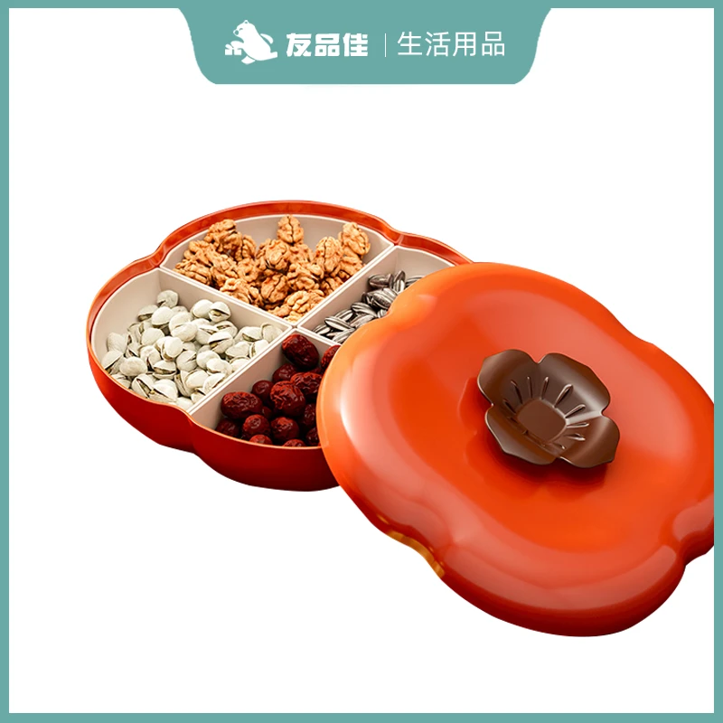 柿柿如意新年果盘糖果拼盘