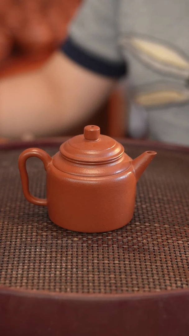 茶壶紫砂全手 大红袍 宽口 180cc
