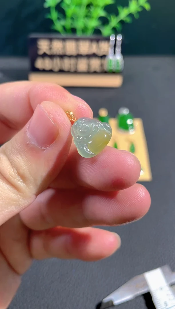 【闪购商品】翡翠颈饰18K金镶嵌翡翠
