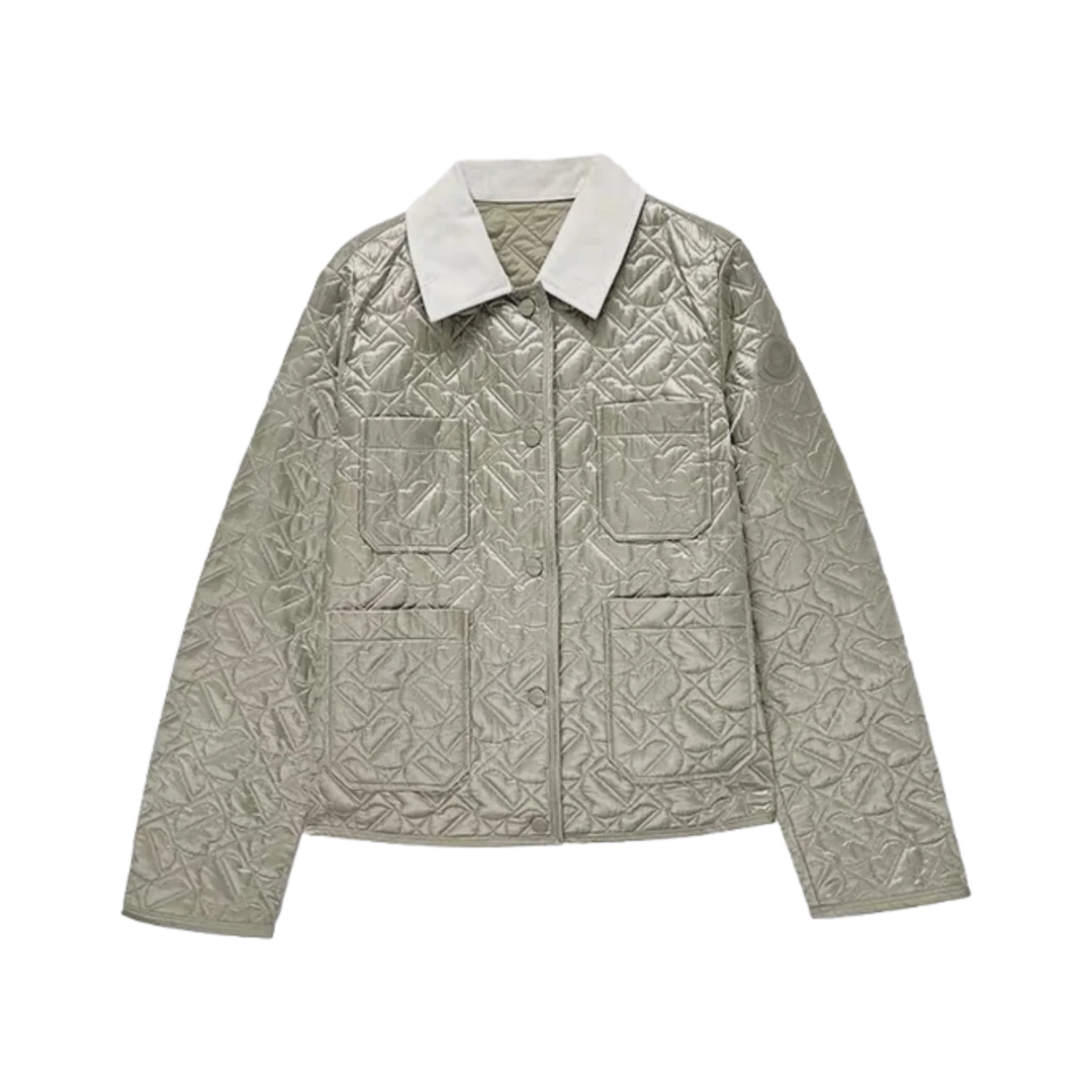 JP 1765秋季新款按扣棉服外套