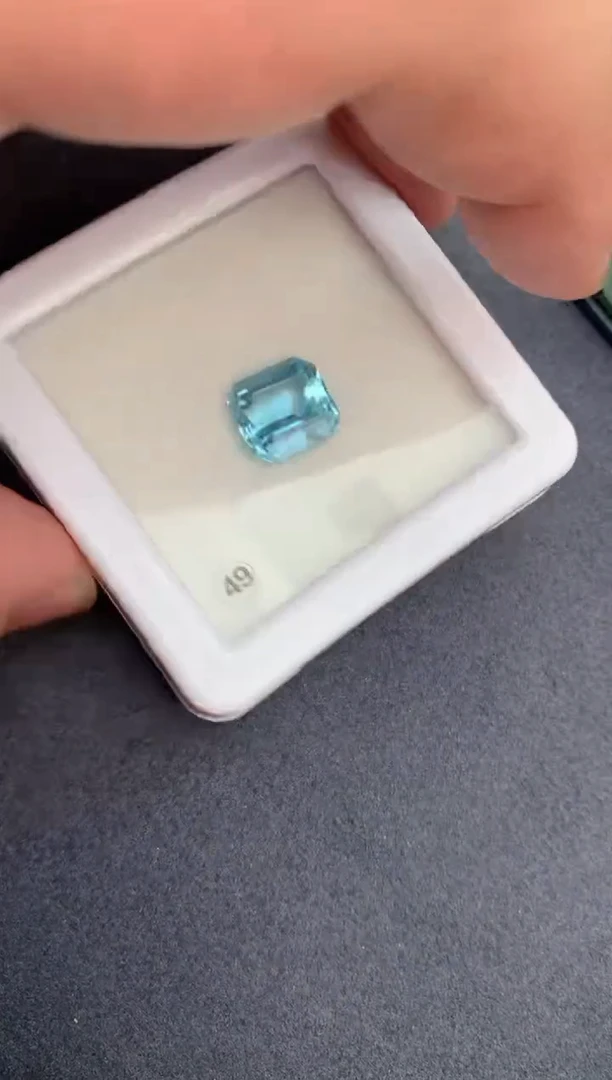 【闪购商品】海蓝宝石裸石未镶嵌6.4ct海蓝宝
