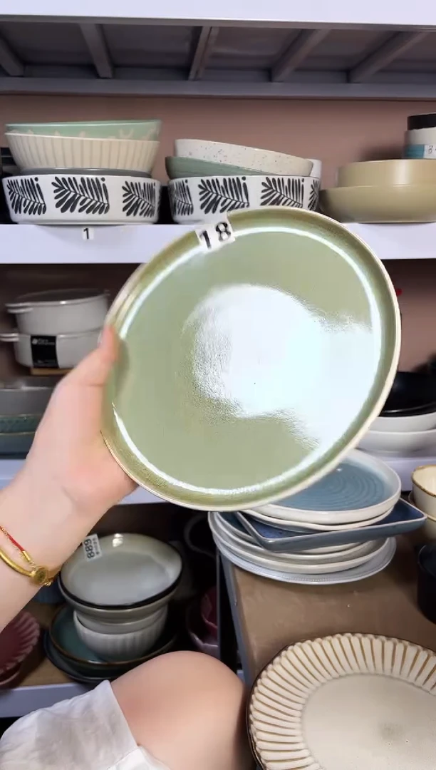 碗微瑕（1个装）绿色小盘子