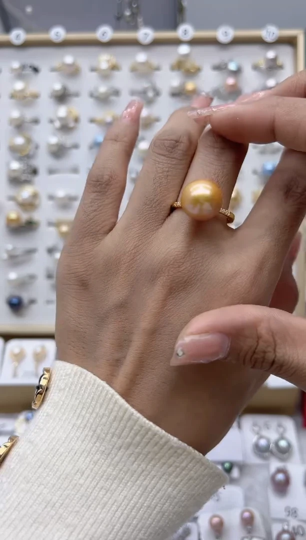 【闪购商品】淡水珍珠戒指合金65