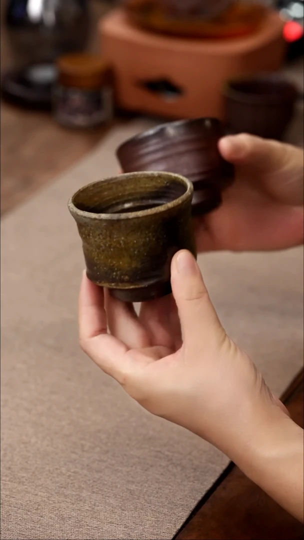 茶壶紫砂柴烧三号杯