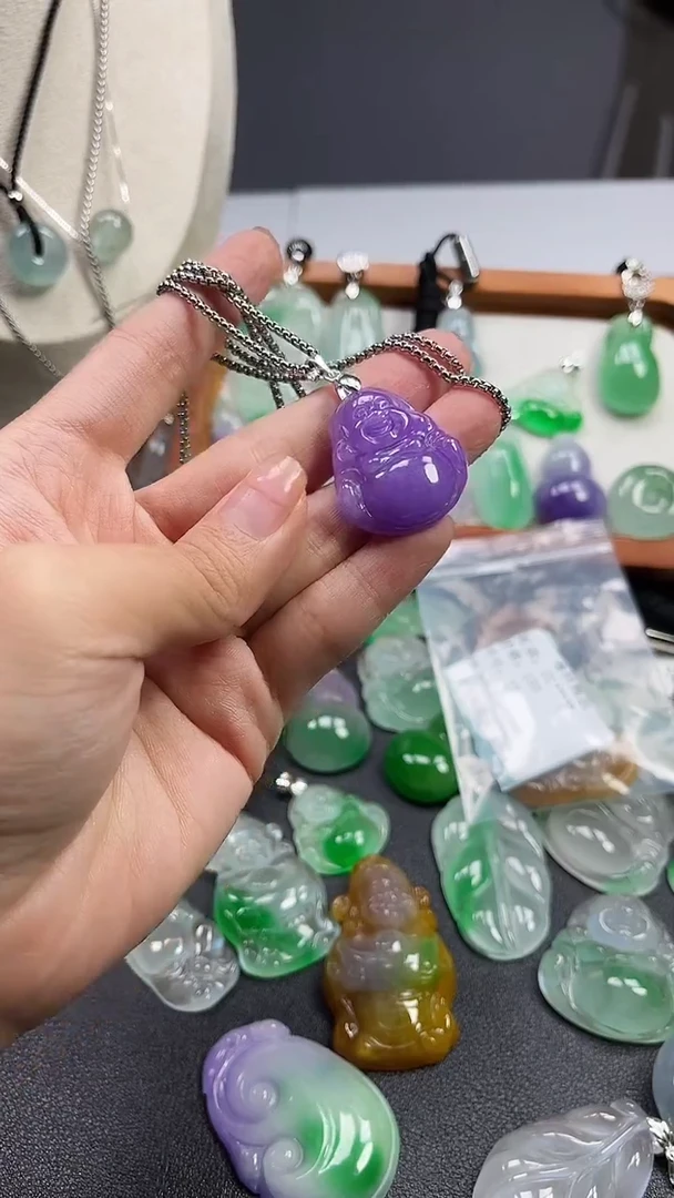 颈饰未镶嵌翡翠  所见即所得 一图一物