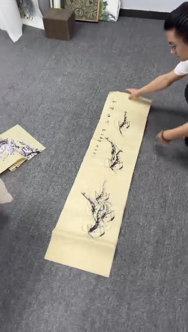 国画-----对开虾