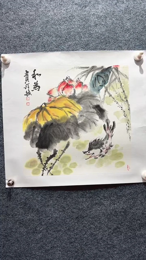 国画孟祥敏/国画/扇面