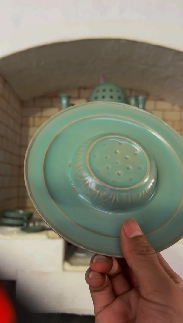 摆件瑕疵品仿古件盏托