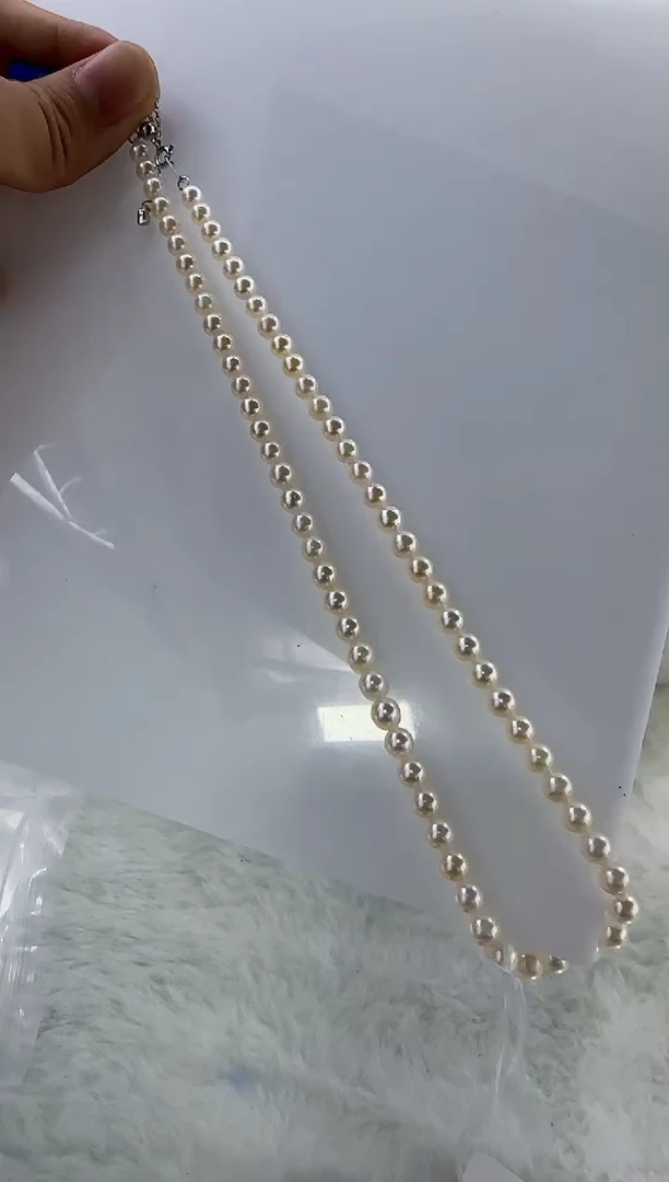 未镶嵌海水珍珠DA海水珍珠串链带大证5-6   ss129