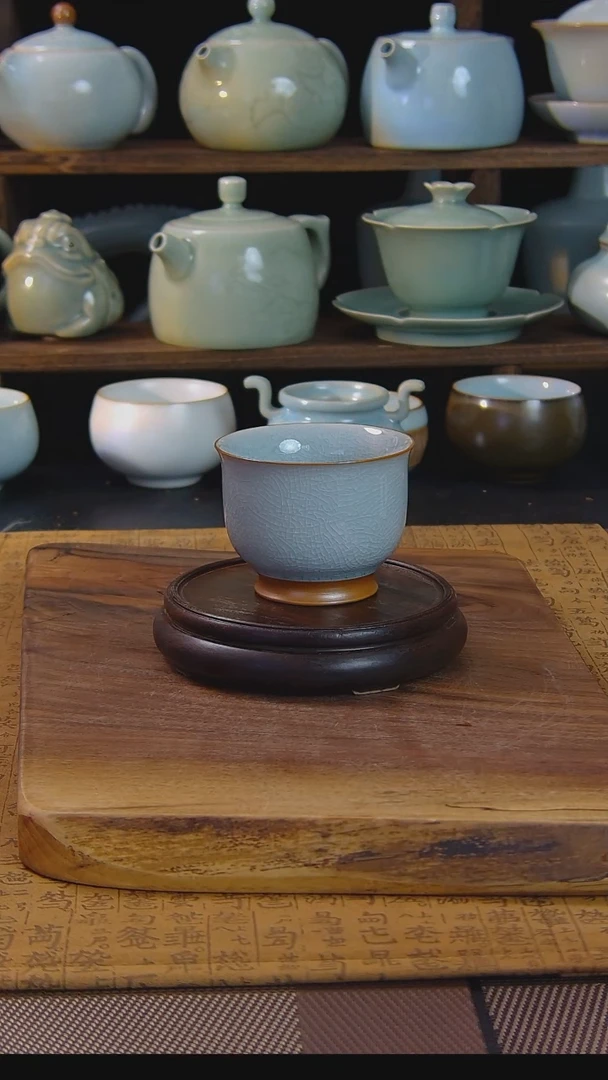 原矿原釉汝瓷福利杯