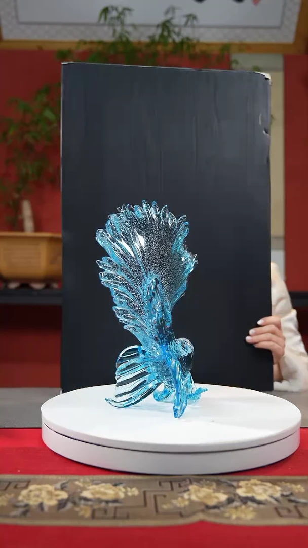 【闪购商品】琉璃手工艺品狮头斗鱼