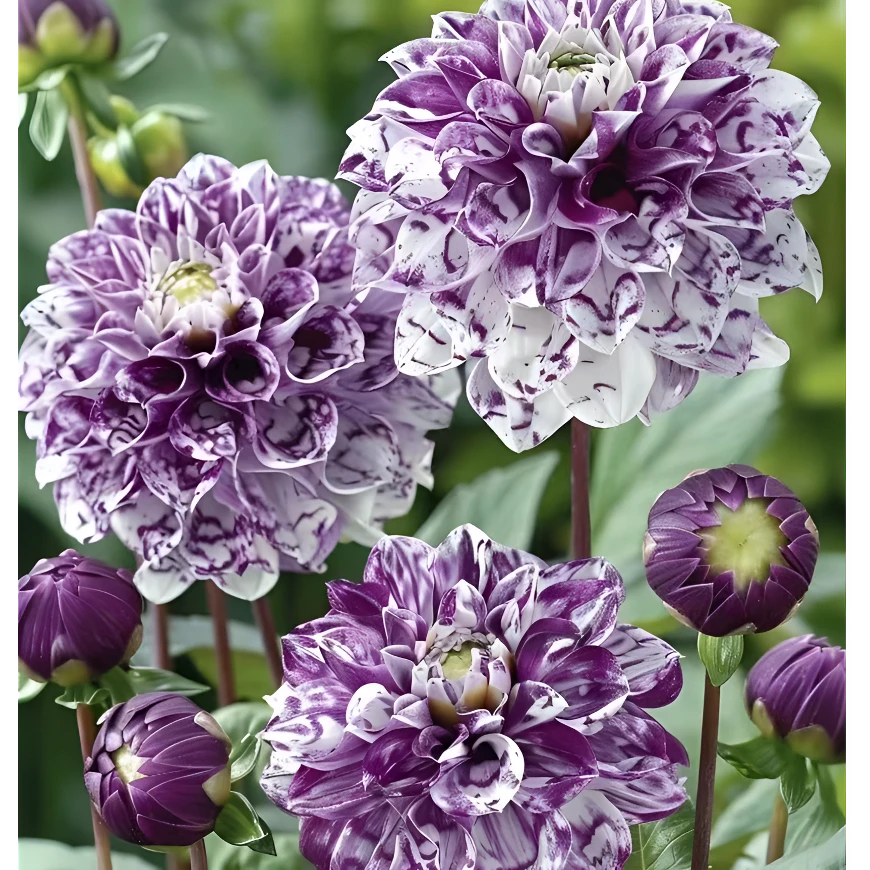 【大理石】精品巨型大丽花种球盆栽地栽当年开花宠粉福利