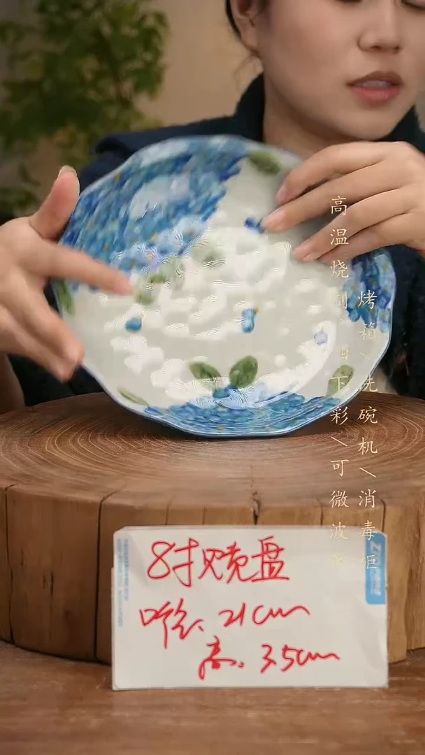 碗瓷景德镇手工手绘高温瓷釉下彩