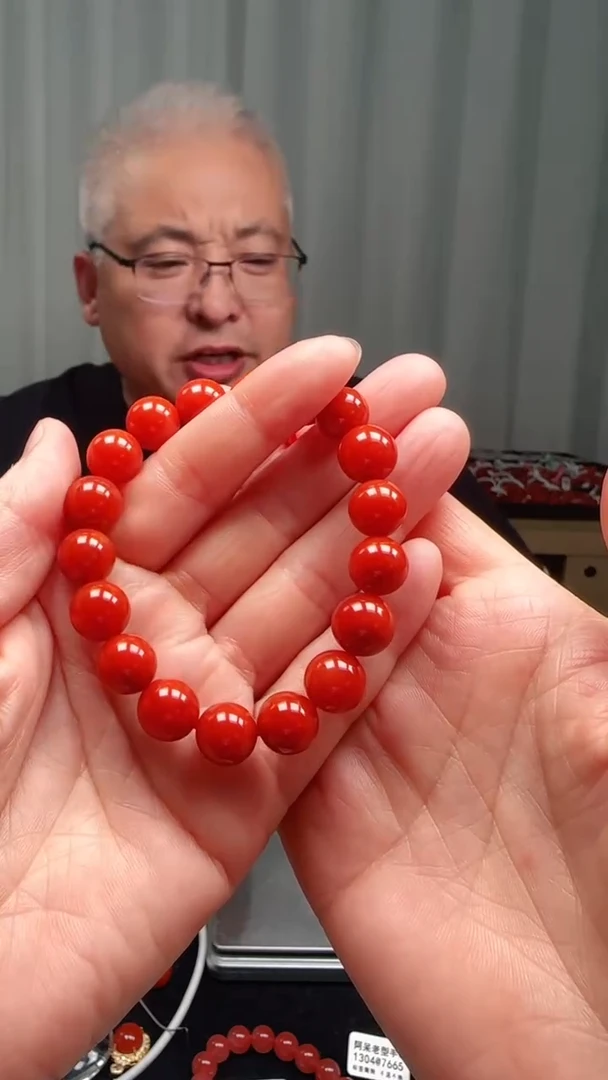 未镶嵌多样性发一件南红玛瑙聖****草【云端】11mm保山圆珠单圈