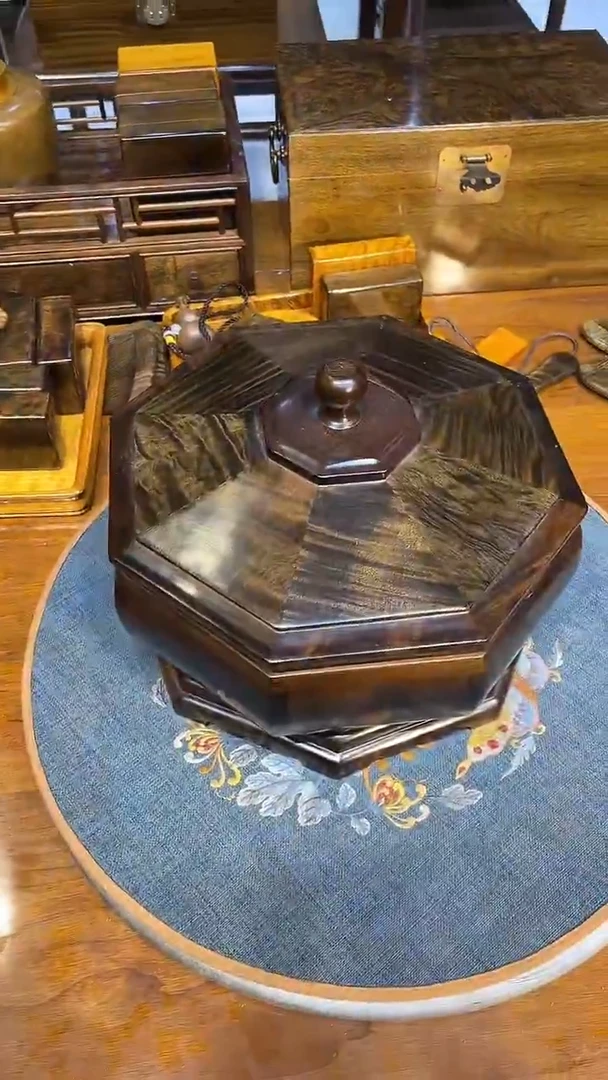 乌木类成套家具乌木果盘 s9