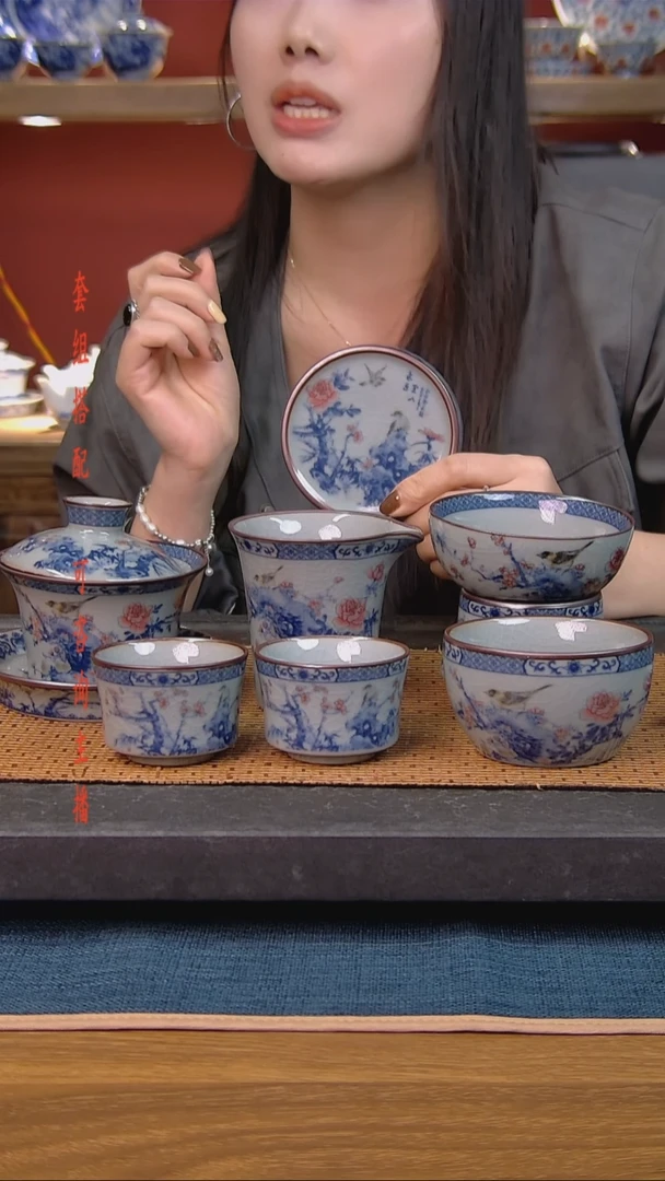简装家用款7件套 老陶泥开片纹陶瓷茶具
