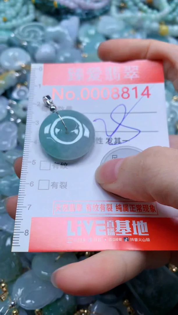 翡翠未镶嵌吊坠(不含链)8814