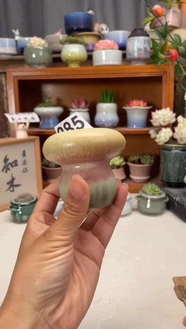 瓷片285知木小芳花盆