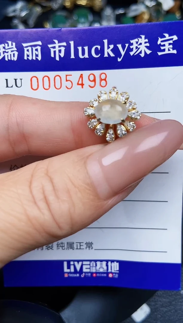 翡翠银S925镶嵌颈饰5498