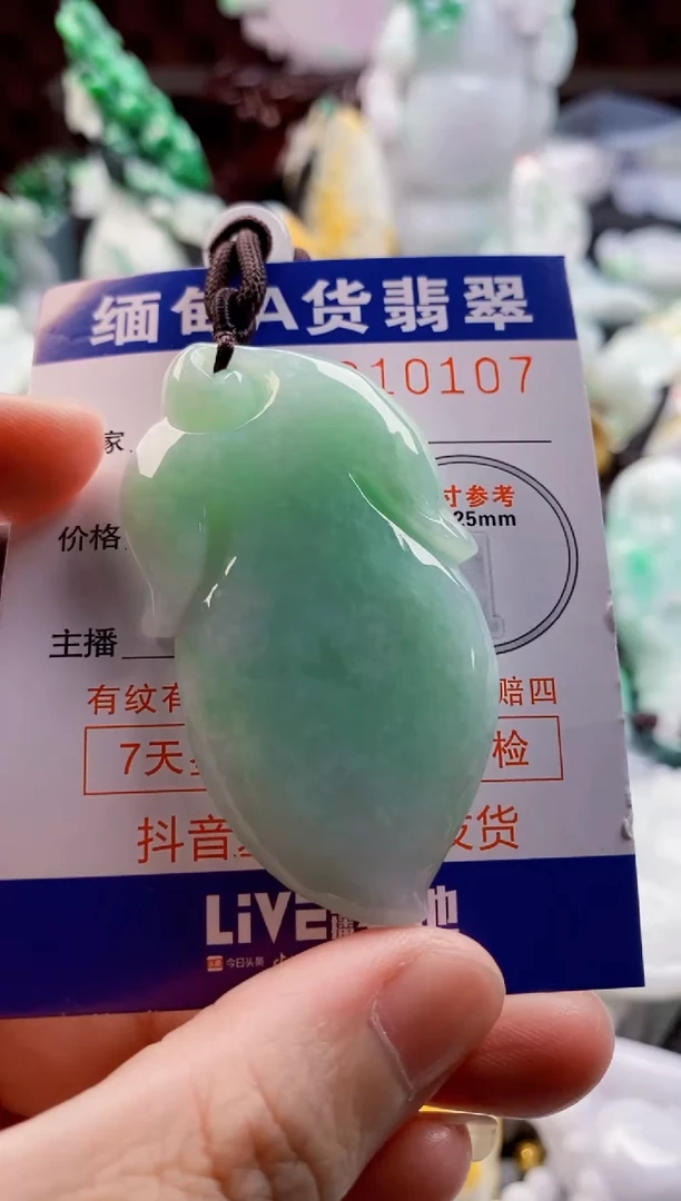 翡翠未镶嵌吊坠(不含链)1