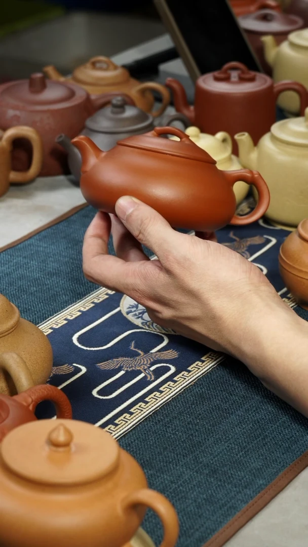 【闪购商品】紫砂茶壶朱泥简瓢茶壶