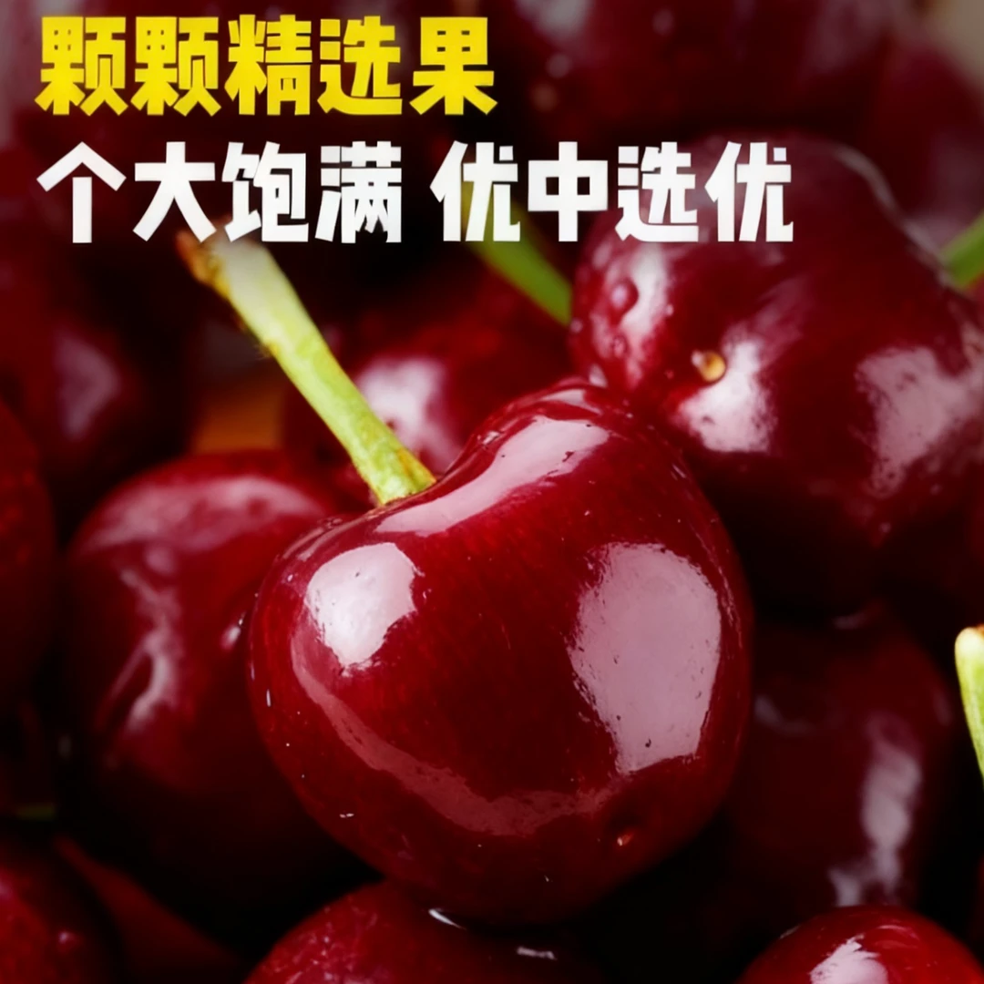 1JD5斤原箱智利进口桑提娜车厘子新鲜个大饱满内附果径卡海运