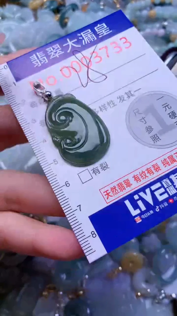 翡翠未镶嵌吊坠(不含链)3733
