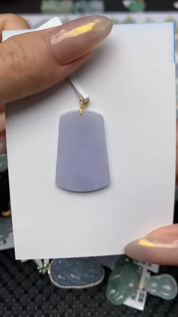 【闪购商品】翡翠颈饰18K金镶嵌 天然翡翠A货，