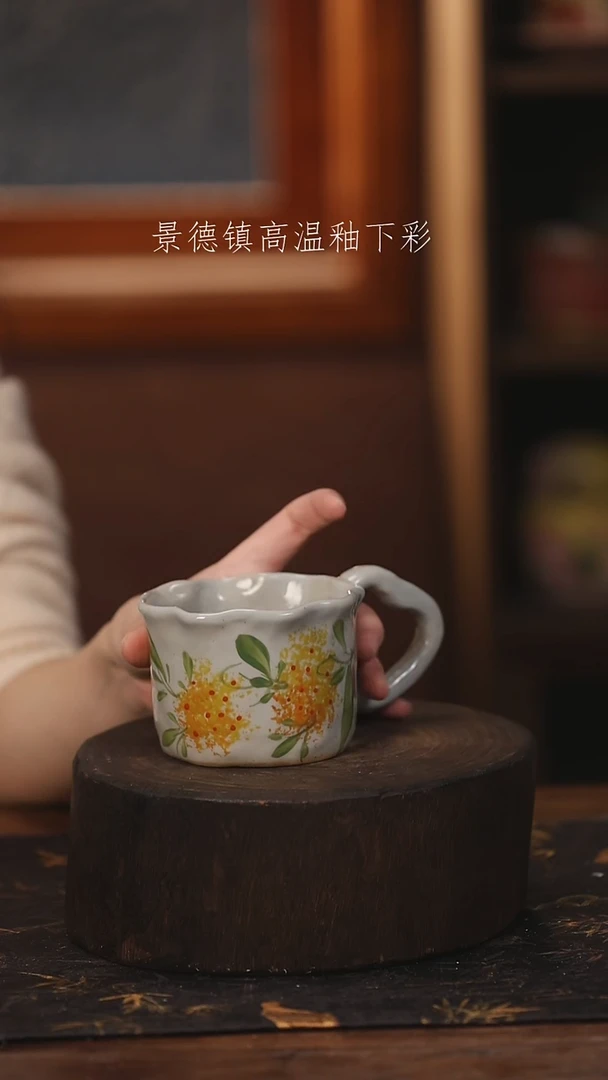 陶瓷景德镇高温釉下手绘陶瓷@L346@
