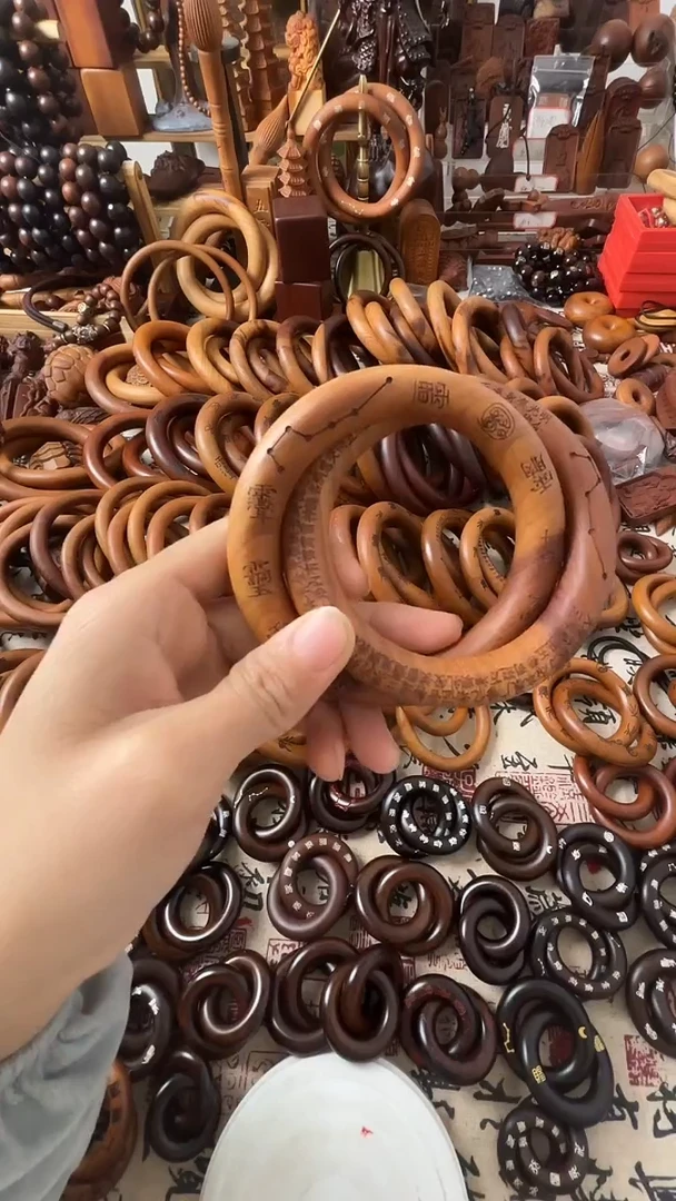 枣木乾坤圈桃木70圈口一物一拍