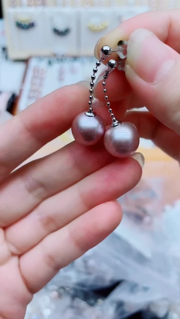 未镶嵌淡水珍珠耳饰耳环