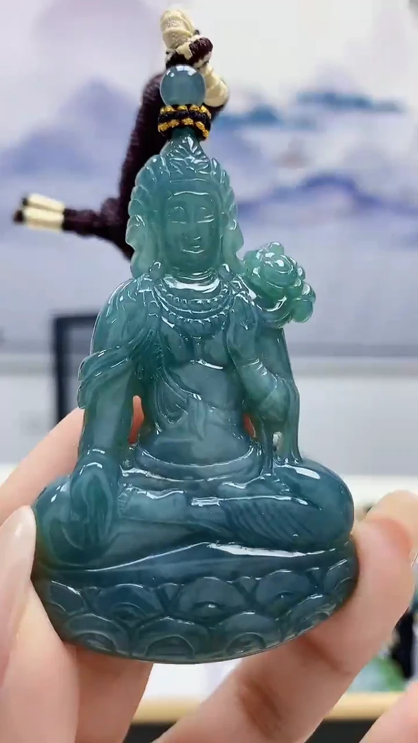 未镶嵌定制翡翠4898xx-毛货挂件50