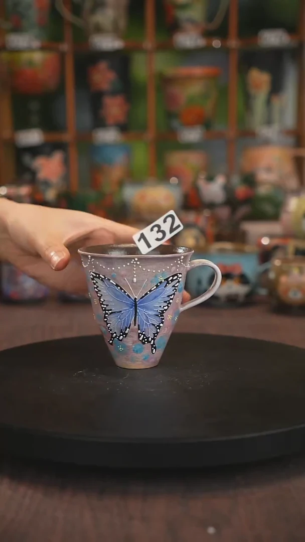 紫砂油画手绘釉下彩132