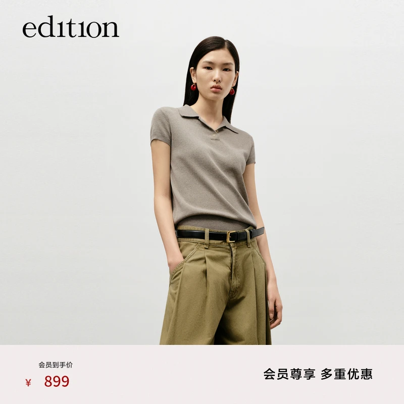 【商场同款】edition知识分子短袖针织衫#EBD3SWTK03