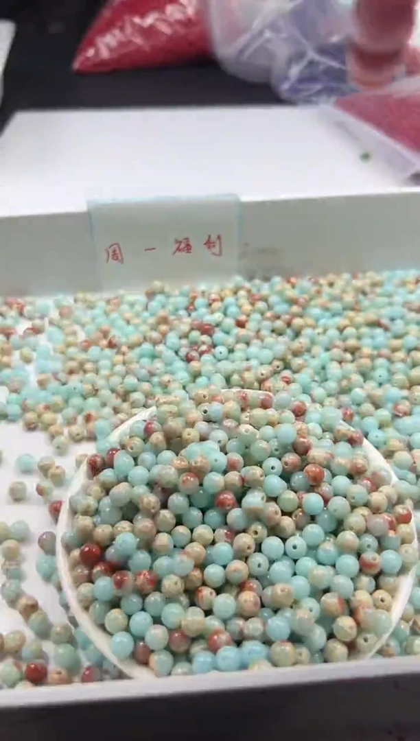 未镶嵌颈饰玛瑙/玉髓w355寿山石6mm*100颗